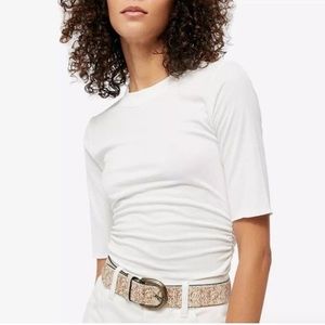 Free People Talk To Me Ribbed Tee NWT